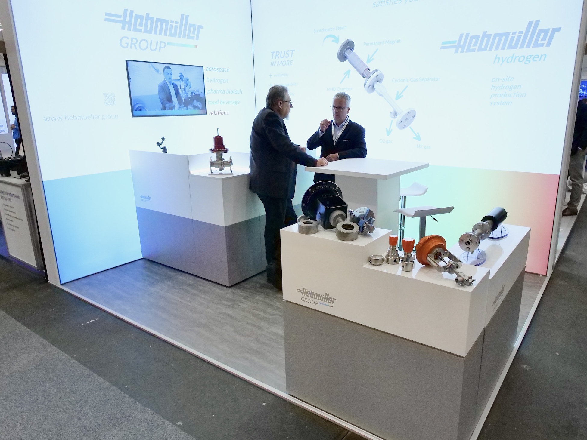 Brand Activation für die Hebmueller GROUP live auf der HYDROGEN Technology EXPO 2024 in Hamburg